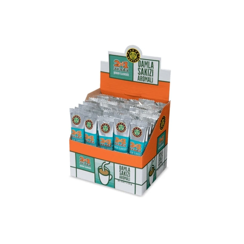 قهوه فوری 2 در 1 طعم ماستیک دنیای قهوه 40 عددی