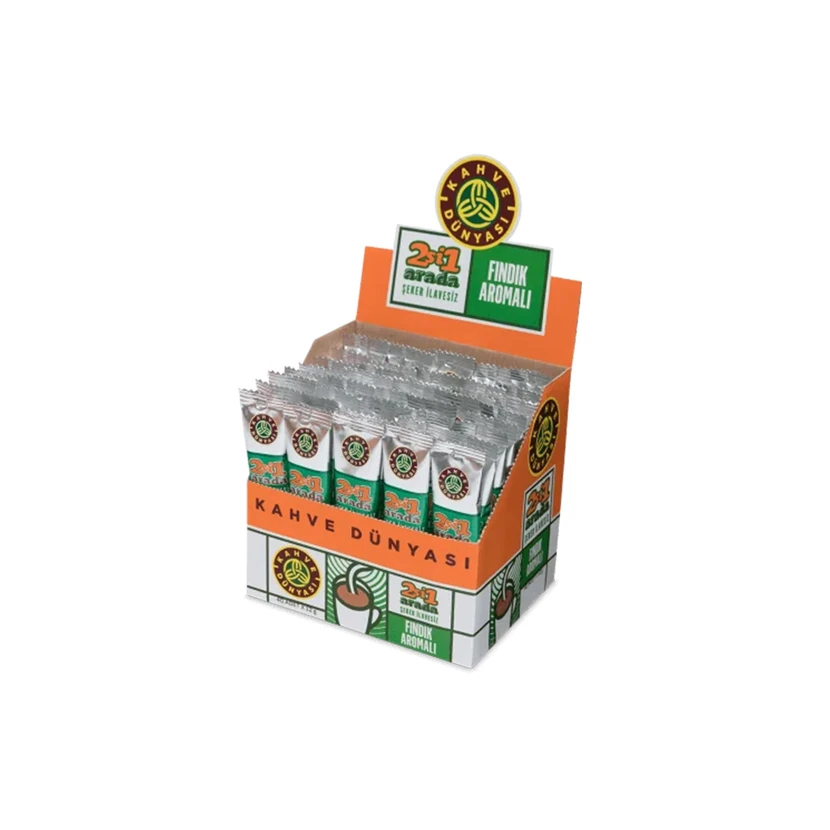 قهوه فوری ۲ در ۱ فندقی دنیای قهوه 40 عددی