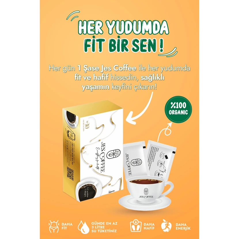 قهوه دتوکس جس با ال‌کارنیتین و کلاژن 30 ساشه