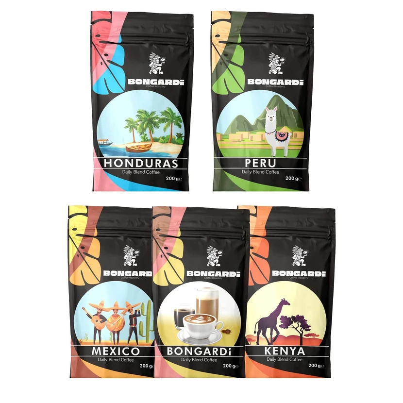 دان قهوه بونگاردی ترکیب روزانه ۵×۲۰۰ گرم