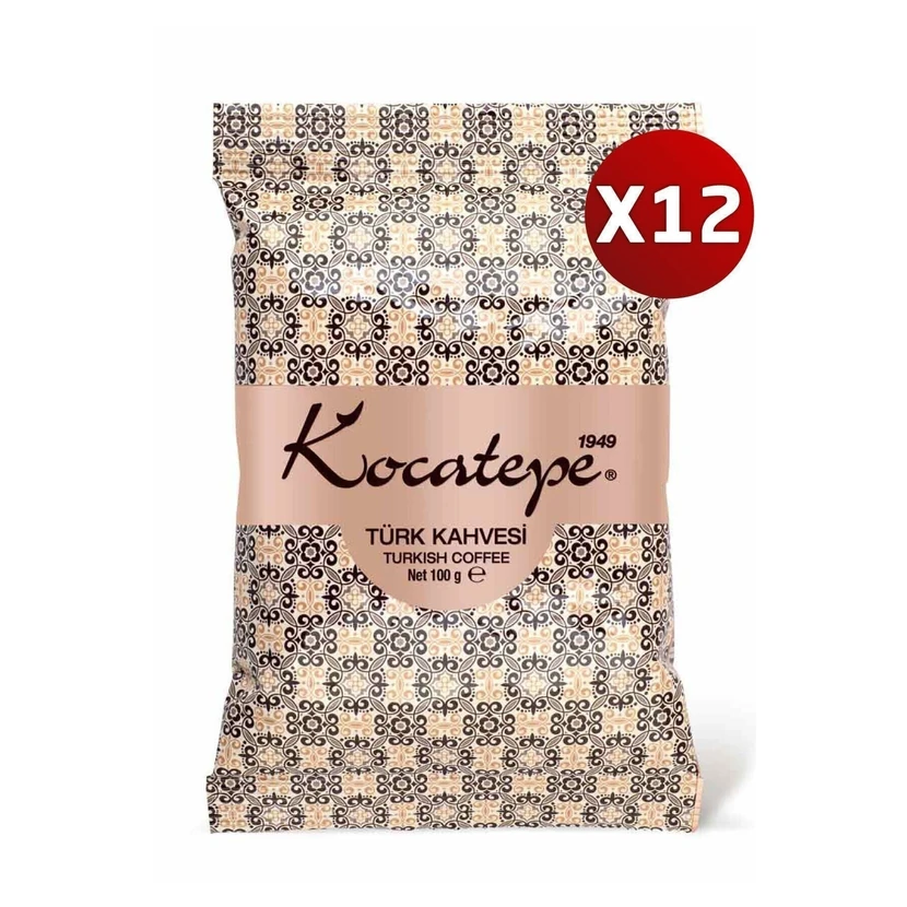 قهوه ترک کوجاتپه فویلی 100 گرم بسته 12 عددی