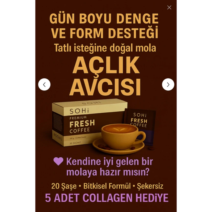 قهوه ممتاز تازه گیاهی بسته 20 عددی با طعم قوی