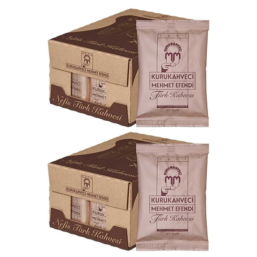 قهوه ترک مهمت افندی بسته 50 عددی هر بسته 100 گرم