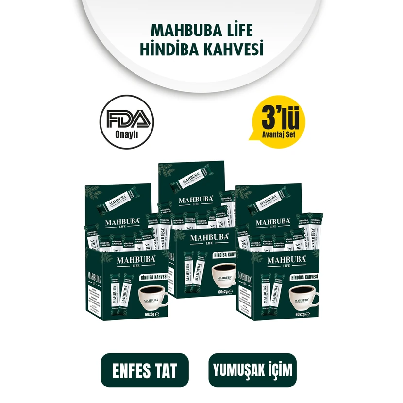 قهوه کاسنی ماهبوبا ۳ بسته ۱۲۰ گرمی (۳ ماهه)
