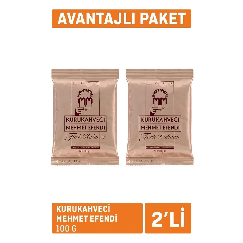 قهوه ترک مهمت افندی ۲ بسته ۱۰۰ گرمی
