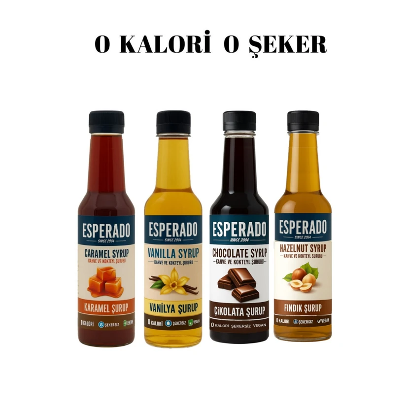 شربت قهوه بدون قند اسپرادو ۱ مجموعه ۴ عددی ۲۵۰ میلی‌لیتری