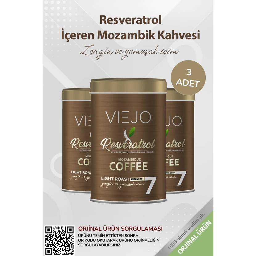 قهوه موزامبیک ویخو حاوی رزوراترول - بسته 3 عددی