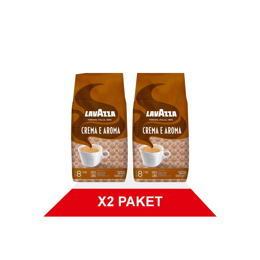 قهوه دانه‌ای  لاوازا ۲ بسته ۱۰۰۰ گرمی
