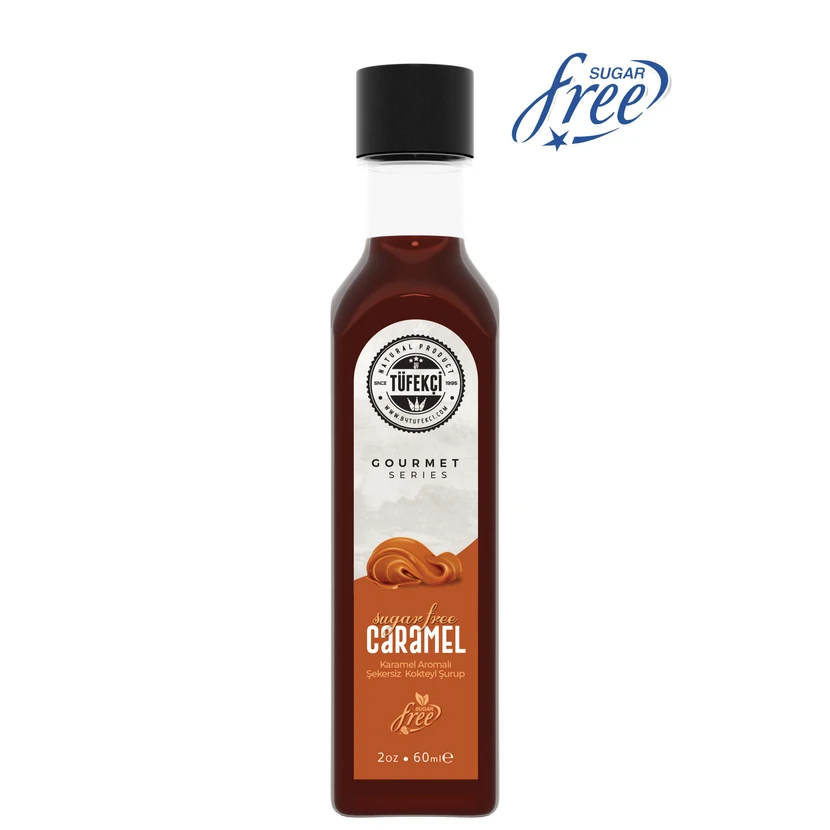 شربت قهوه کاراملی بدون شکر بای توفکچی 60 میلی‌لیتر