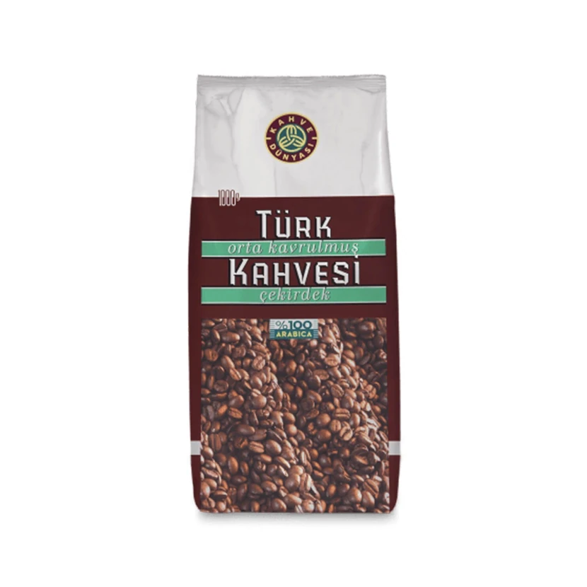قهوه ترک متوسط‌روست کافه دونیاسی ۱ بسته ۱۰۰۰ گرمی