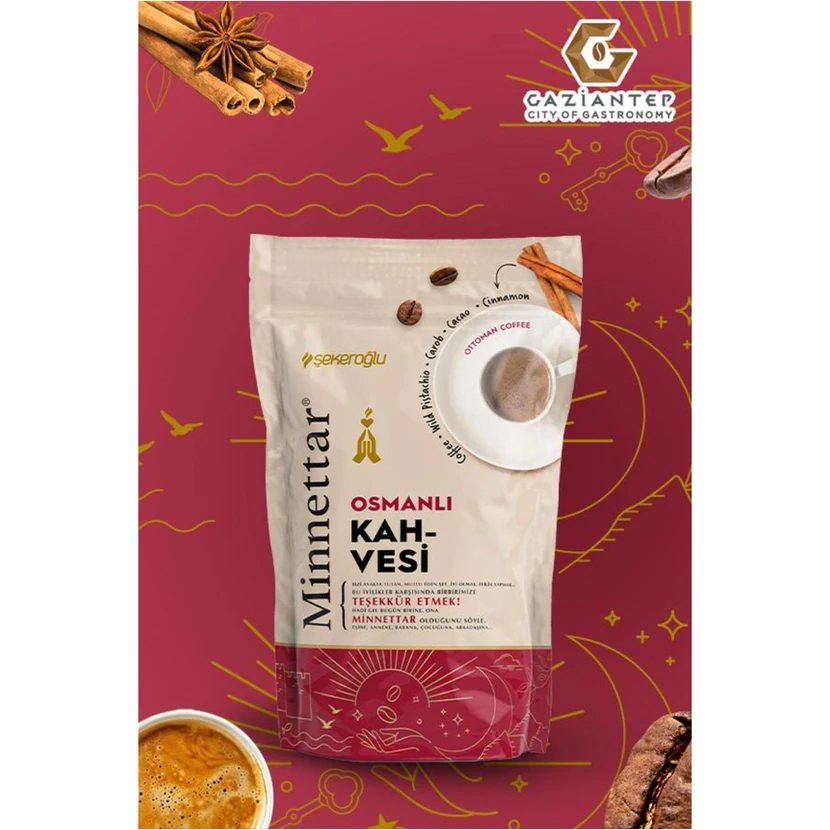 قهوه عثمانی مینِت‌دار شکر اوغلو ۱ بسته ۱۶۵ گرمی