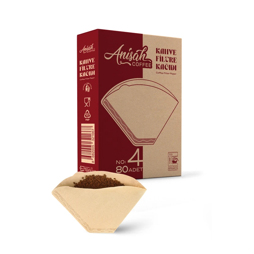 فیلتر قهوه شماره ۴ انیساه ۱ بسته ۸۰ عددی