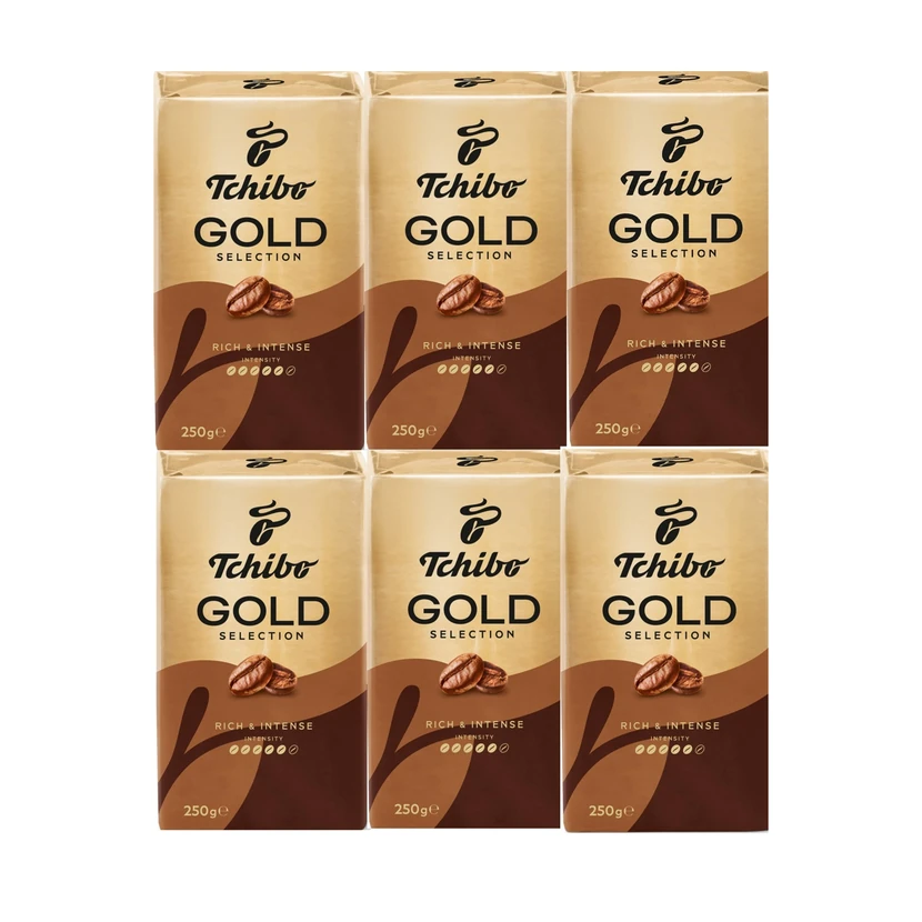 قهوه فیلتری گلد سیلکشن (آسیاب‌شده) تیچیبو ۶ بسته ۲۵۰ گرمی