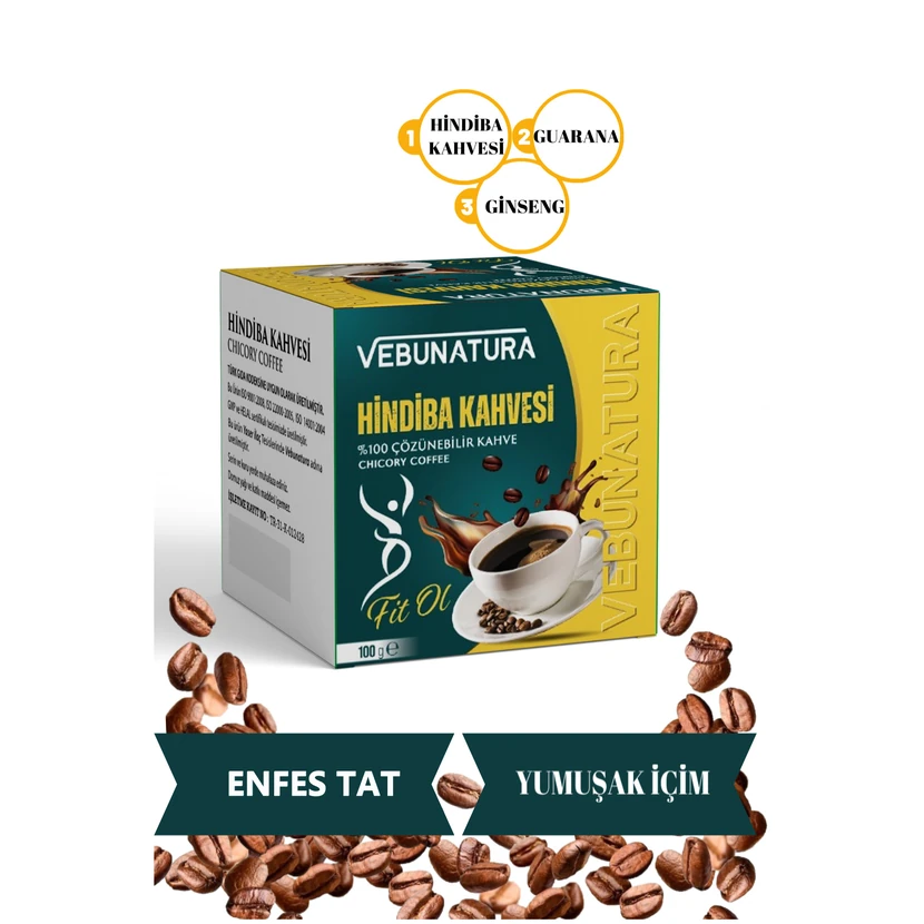 قهوه کاسنی با گوارانا و جینسینگ وبوناتورا بسته ۱۰۰ گرمی