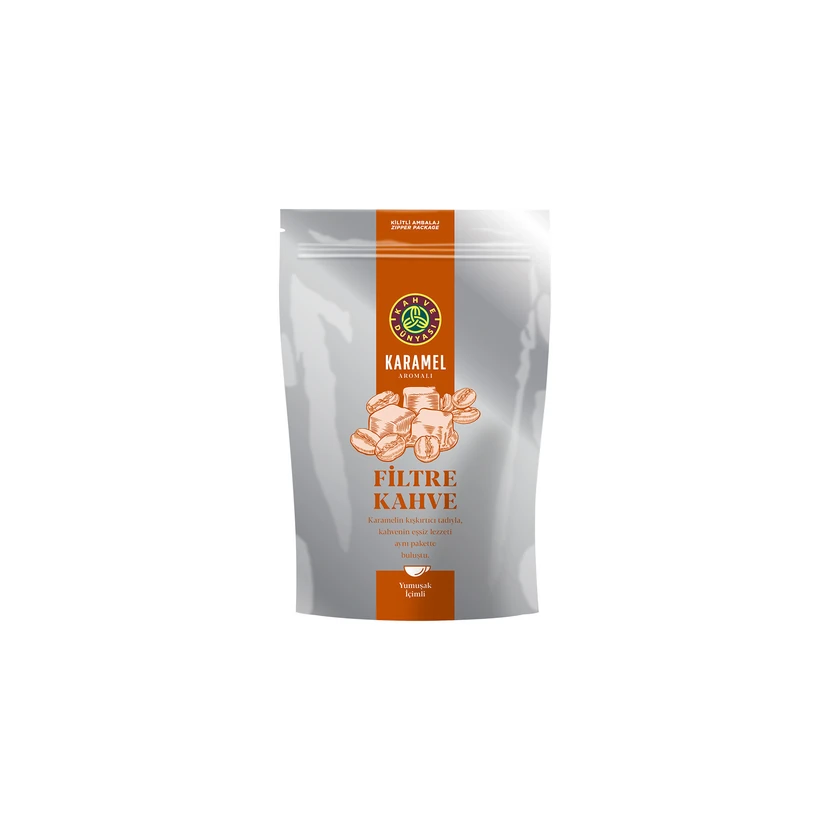 قهوه فیلتری کارامل دنیای قهوه 250 گرم