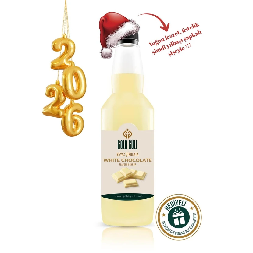 شربت قهوه و میوه با طعم شکلات سفید گلد گول 700 میلی‌لیتر