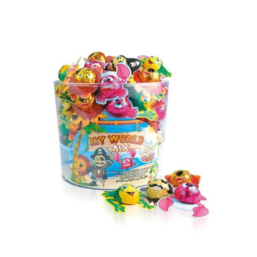 جعبه آب‌نبات میکس الوان 8 گرم × 100