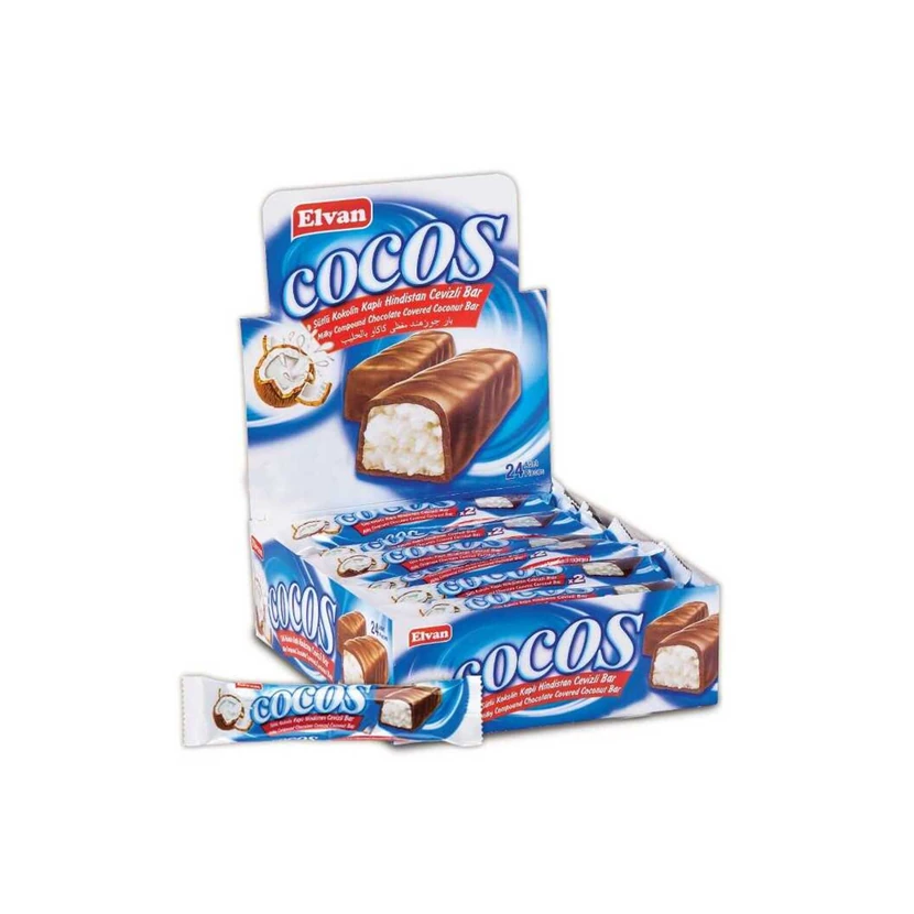 الوان کوکوس شکلاتی نارگیلی 24 گرمی - بسته 24 عددی