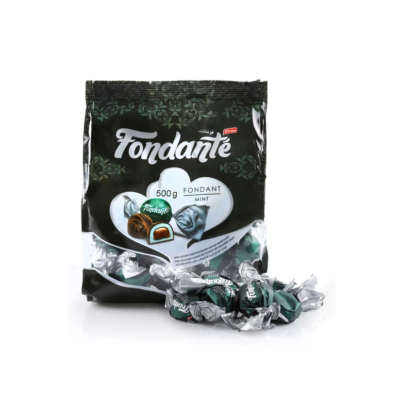 فوندانته شکلاتی مغزدار نعنایی 500 گرمی