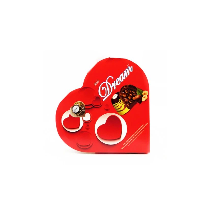 شکلات فندقی دریم الوان جعبه قلبی 124 گرم