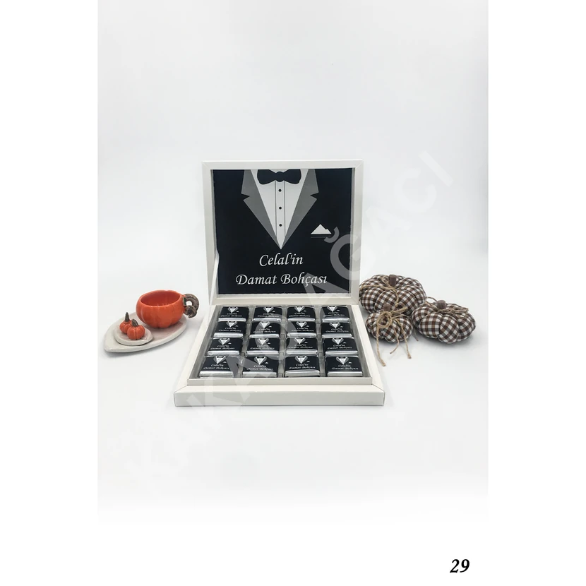 شکلات داماد بخچه ۴۸ عددی کاکائو آغاجی