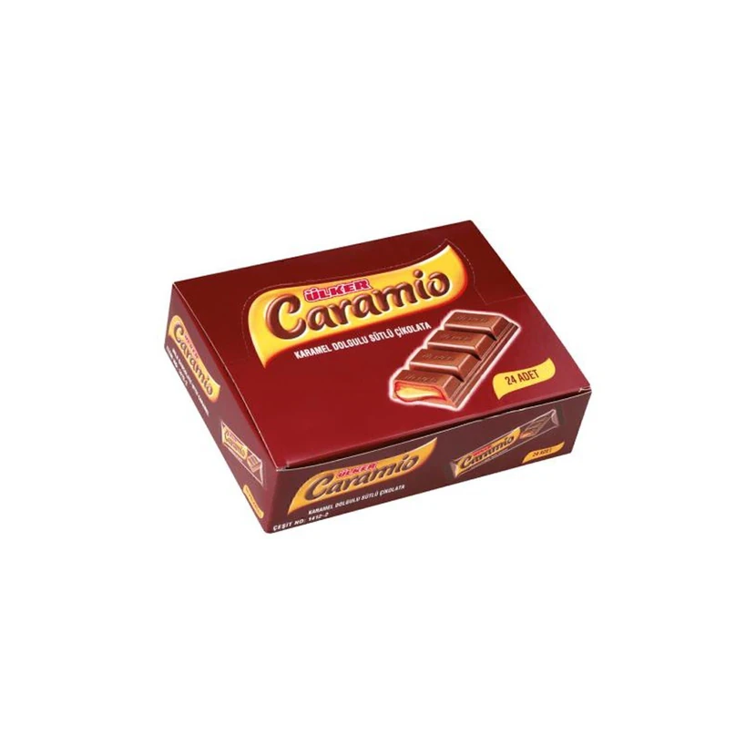 شکلات کارامیو اولکر 7 گرمی بسته 24 عددی