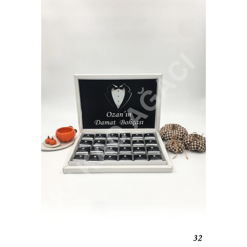 شکلات داماد بسته 70 عددی کاکائو آغاج