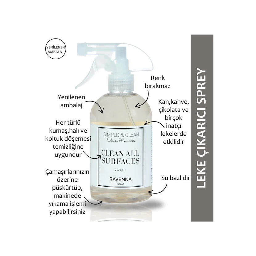 اسپری لکه‌بر و تمیزکننده کفش راوننا 500 میلی‌لیتر