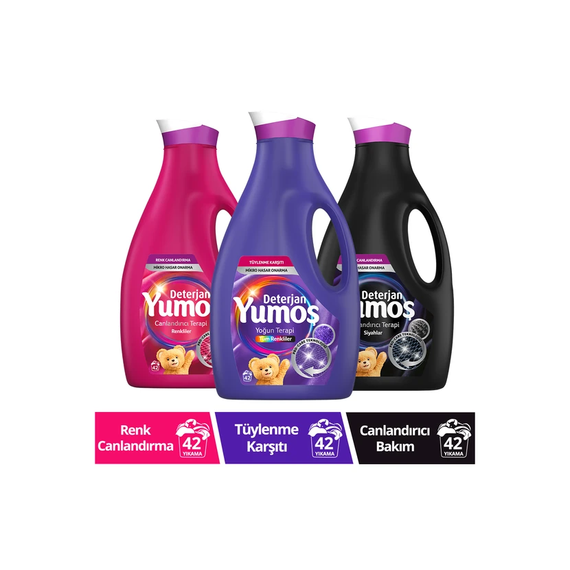 مایع لباسشویی یوموش 2.52 لیتر مخصوص لباس حساس و رنگی