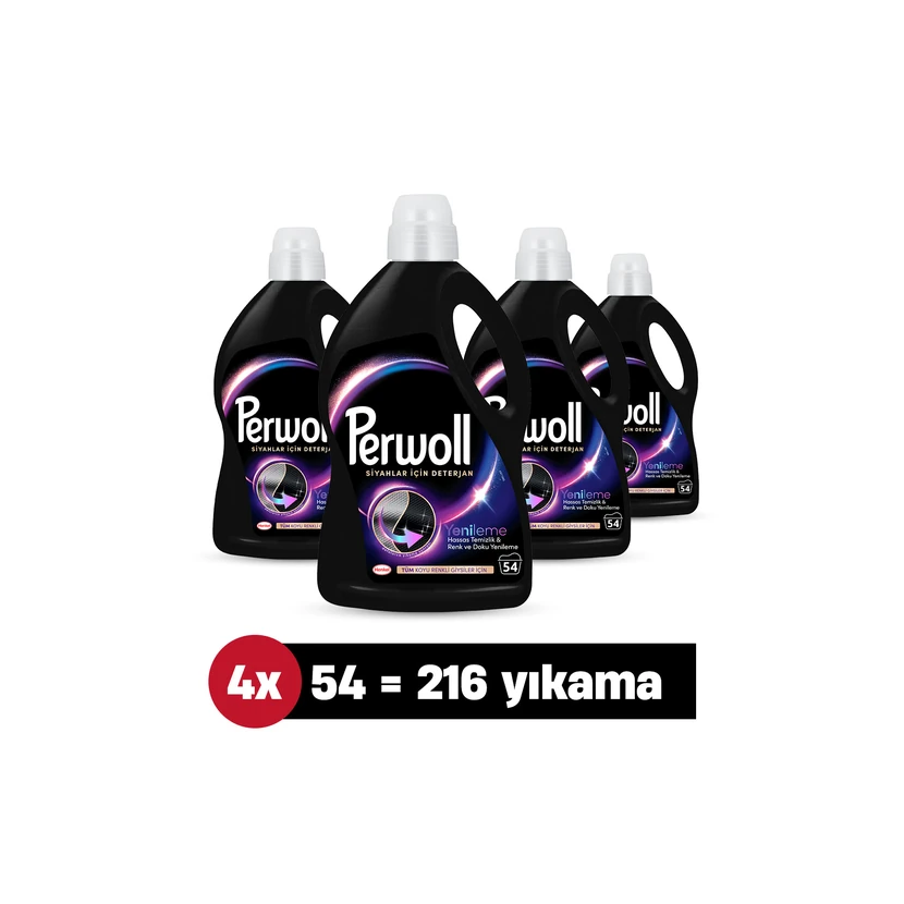 مایع لباسشویی پروول مخصوص لباس‌های مشکی بسته 4 عددی 2.97 لیتر