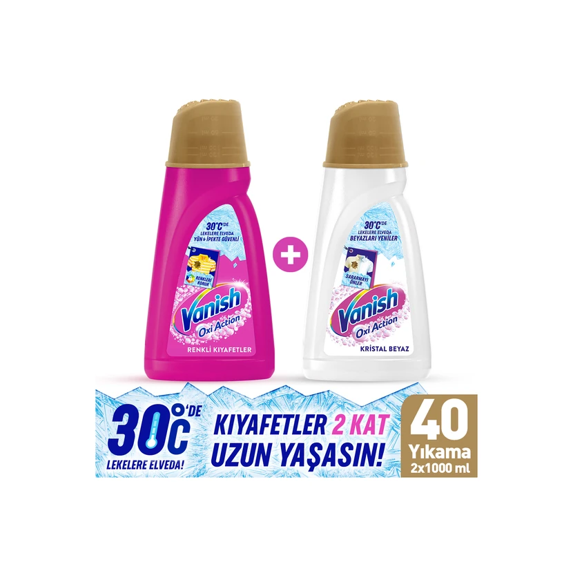وانیش اوکسی اکشن تقویت‌کننده و لکه‌بر مایع 1000 میلی‌لیتر رنگی و سفید