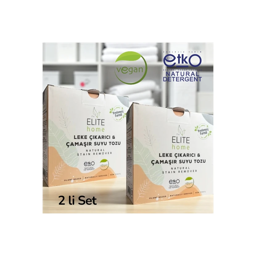 الیت هوم پودر لکه‌بر و سفیدکننده لباس 1 کیلوگرمی - بسته 2 عدد، طبیعی و وگان