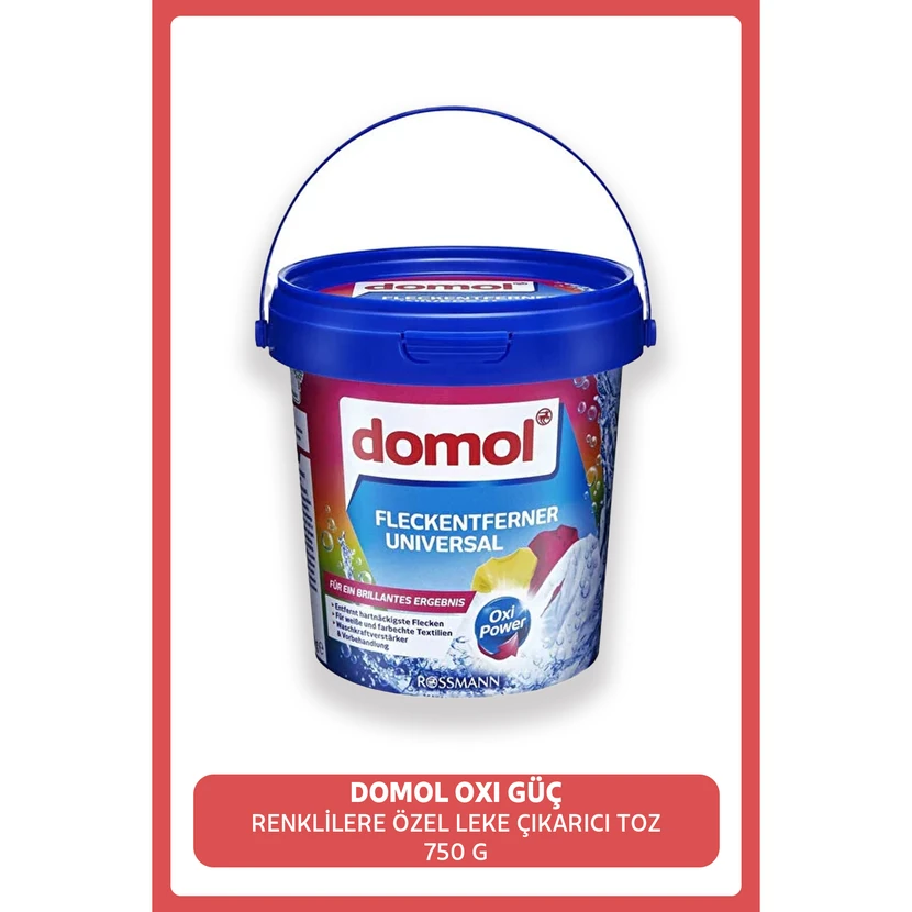 پودر لکه‌بر اکسیژن‌دار مخصوص لباس‌های رنگی دومول 750 گرم