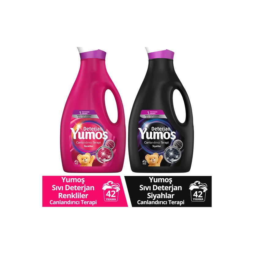 مایع شوینده یوموش مخصوص لباس‌های مشکی و تیره 2.52 لیتر