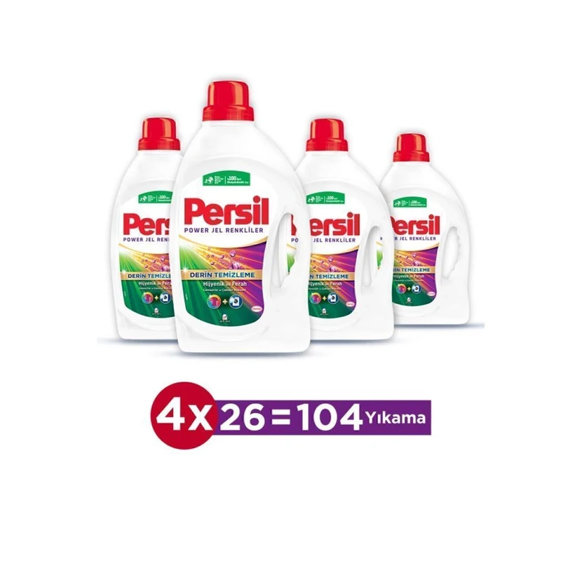 ژل لباسشویی پرسیل مخصوص رنگی 1.69 لیتر (تا 104 شست‌وشو)