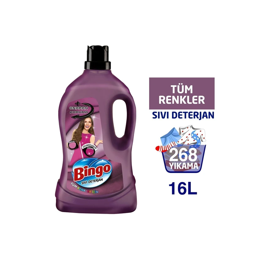 بینگو مایع شوینده ترمیم‌کننده و محافظ لباس 4 لیتر بسته 4 عددی