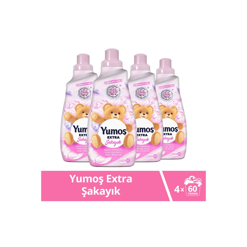 نرم‌کننده لباس یوموش اکسترا کنسانتره رایحه پیونی 1.44 لیتری