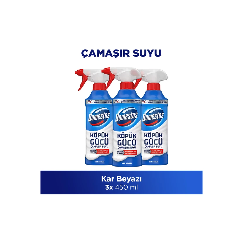 دومستوس فوم سفیدکننده لباس 450 میلی‌لیتر (3 عدد)