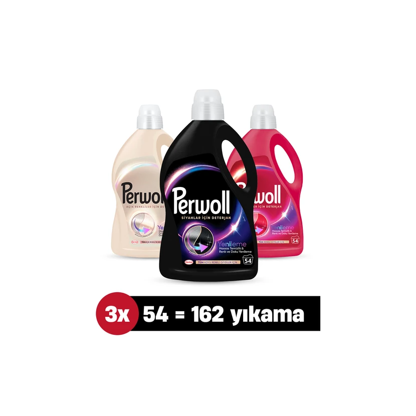 پروول مایع لباس‌شویی حساس 3 لیتر پک 3 عددی (162 شست‌وشو)