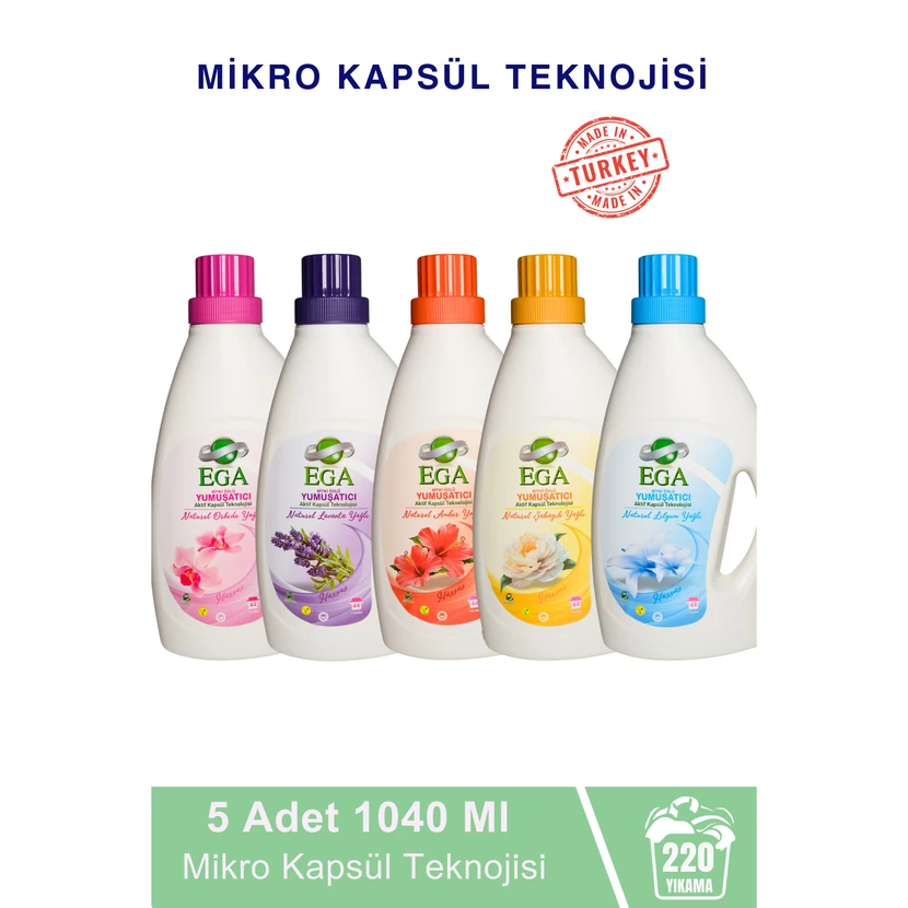نرم‌کننده لباس Ega Kimya 5×1.04 لیتر کنسانتره
