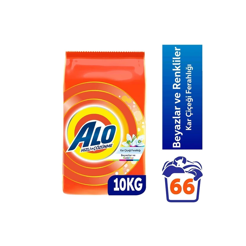 پودر لباسشویی آلو 10 کیلوگرم مخصوص سفید و رنگی