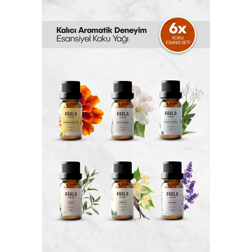 ست عطر برای توپ خشک‌کن پشمی پارلا کانسپت 6 عددی 10 میلی‌لیتری