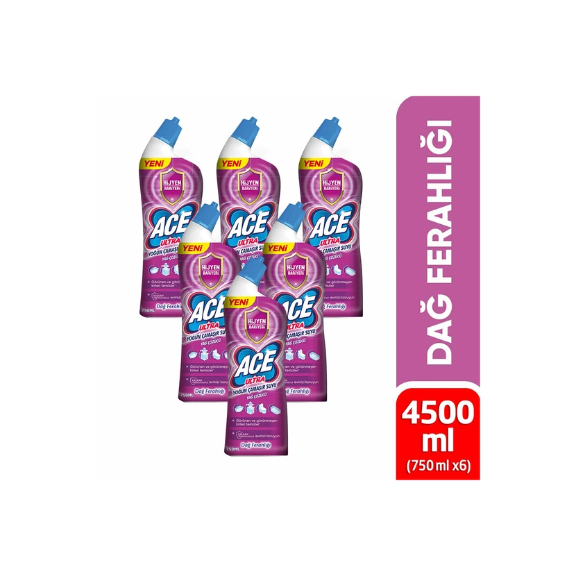 ایس سفیدکننده فوق‌غلیظ رایحه کوهستان 810 گرم بسته 6 عددی