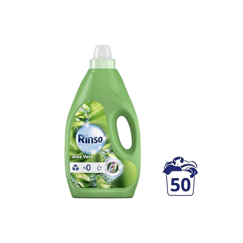 رینسو مایع لباسشویی رنگی آلوئه‌ورا 3 لیتر
