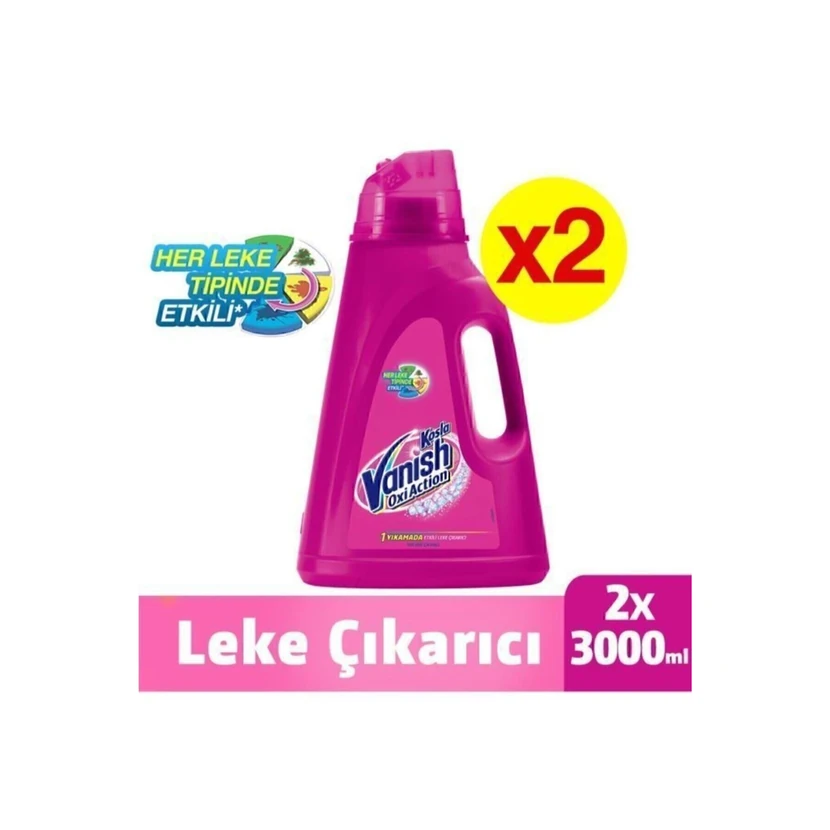 ونیش مولتی‌پاور مایع لکه‌بر و تقویت‌کننده لباس‌های رنگی 2x3000ml