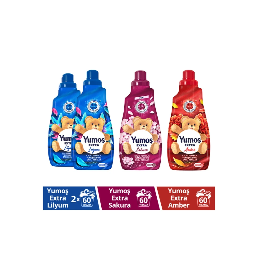 یوموش نرم‌کننده لباس ۱.۴۴ لیتری — ساکورا، لیلیوم، امبر