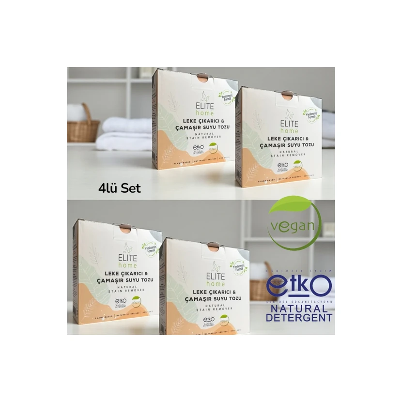 پودر لکه‌بر و سفیدکننده گیاهی الیت هوم 1 کیلوگرم پک 4 عددی