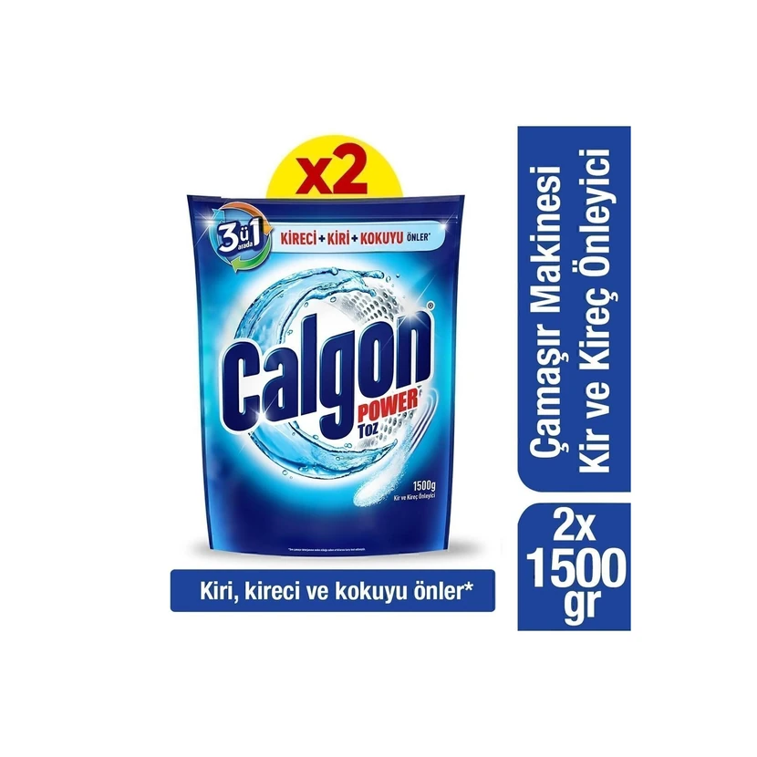 پودر ضدرسوب ماشین لباسشویی کالگون 1500 گرم ×2