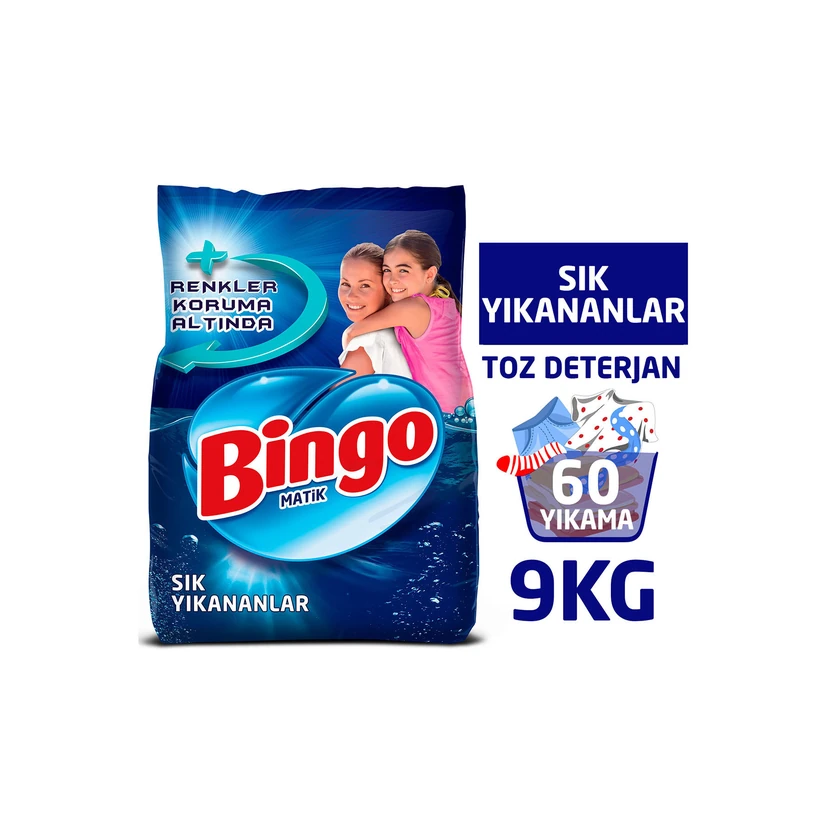 پودر لباسشویی بینگو ماتیک 9 کیلوگرم