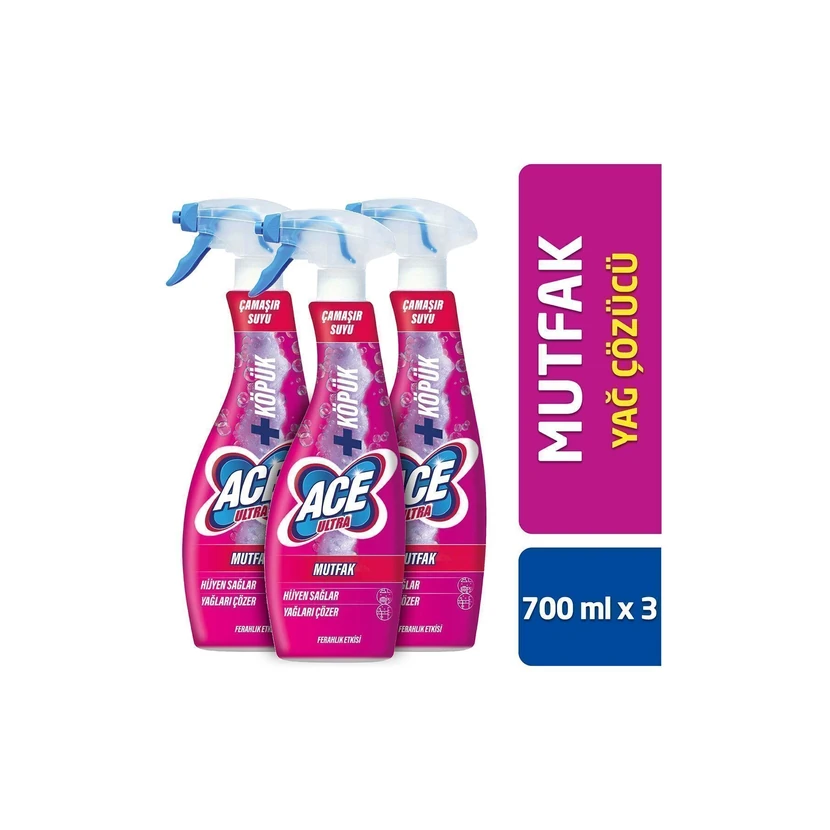 اسپری فومی آشپزخانه ایس اولترا 700 میلی‌لیتر بسته 3 عددی